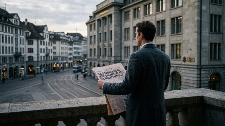 UBS Is Threatening to Leave Switzerland. Read the Threat Carefully.