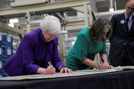 Yellen honors pioneers as U.S. prints first banknotes with women’s signatures