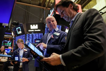 Stocks flat to down after CPI data; Treasury yields ease